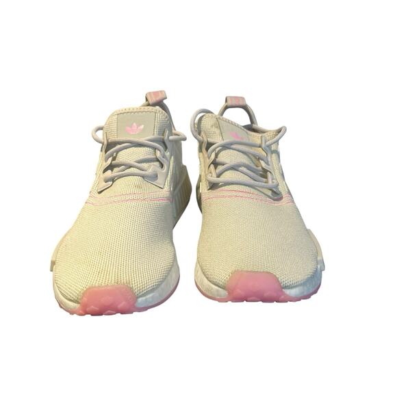 adidas Originals NMD R1 Women's size 6.5 Shoe Gray Bliss Pink White GW9473 - Picture 2 of 9